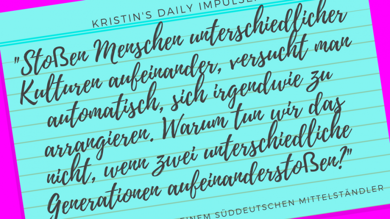 Kristin’s daily impulse #69