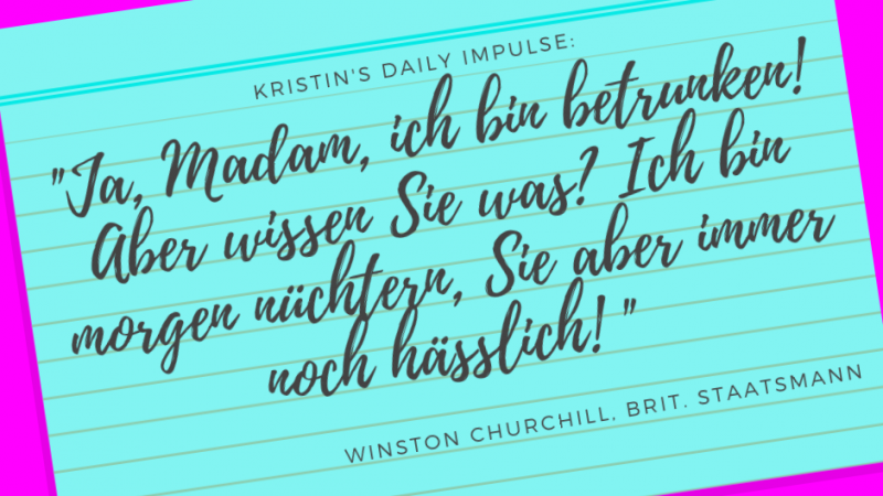 Kristin’s daily impulse #196