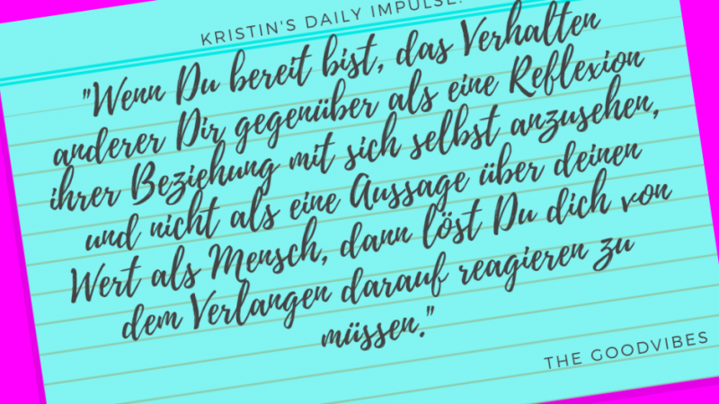Kristin’s daily impulse #213