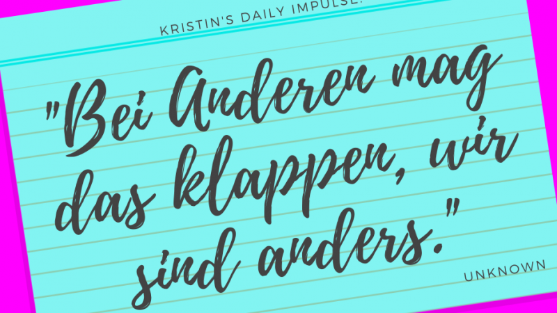 Kristin’s daily impulse #229