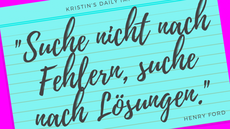 Kristin’s daily impulse #257