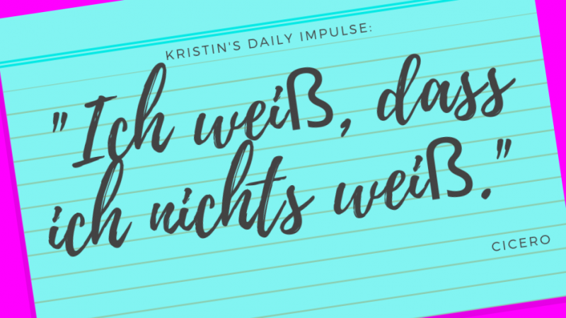 Kristin’s daily impulse #302