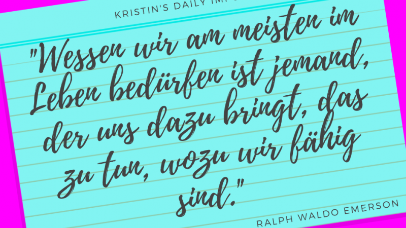 Kristin’s daily impulse #331