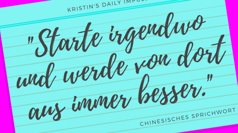 Kristin’s daily impulse #352